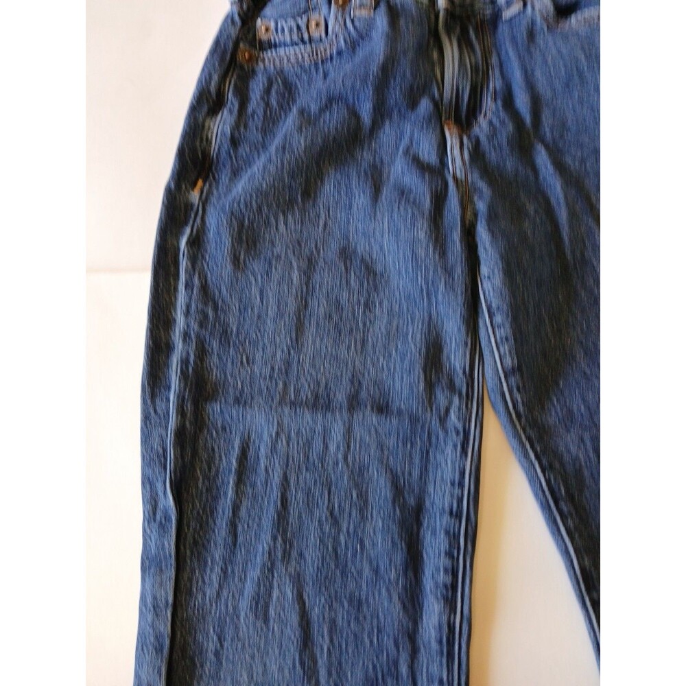 Abercrombie Kids Loose Jeans 5/6 Regular Dark Wash Elastic  Adjustable Waist - Picture 6 of 16